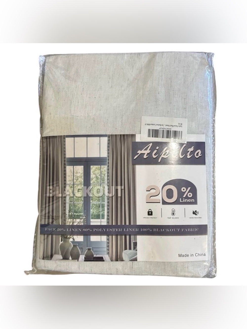 100% Blackout curtains. 2 panels. 40x90 
BRAND NEW